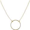 Kritz Collana Donna Circolare Placcata Oro 18K Anallergico - Gioielli Ciondolo Cerchi y Catena Regolabile - Collezione Paris Essenziale di Moda Regalo per Lei