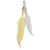 MATERIA by Matthias Wagner MATERIA #KA-132 - Ciondolo da donna in argento Sterling 925 placcato oro bicolore con collana, Smalto, Nessuna pietra preziosa