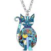 DALANE Smalto Lega Divertente Gatto Collana Gattino Ciondolo Novità Animali Domestici Gioielli Regali per Donne Ragazze