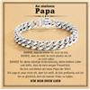 YIBONIKA Regalo per la festa del papà per papà, braccialetto da uomo per papà, regalo di compleanno di figlia figlio, miglior papà regalo per compleanno Natale