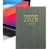 Generic Agenda tascabile 2026, formato compatto, X1, agenda giornaliera A7, piccolo calendario, programma giornaliero, per lavoro, scuola, università, posto di lavoro, famiglia, studenti, adulti, donne