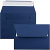 FarbenFroh by GUSTAV NEUSER 25x buste blu notte/blu scuro formato DIN C6 11,4 x 16,2 cm - Adesive - Buste senza finestra - Natale, biglietti d'auguri e inviti - Per carta A6 e A4