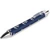 KWQDOZF Penna a sfera da ufficio alla moda unisex, punta fine da 0,5 mm, inchiostro nero, penna per scrittura, ancora blu navy