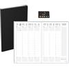 Blumie Shop Agenda settimanale 2026 Classic Nero 21 x 29,7 Verticale + 1 indice adesivo Blumie (Lecas Classic A4)