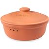 Römertopf Romertopf Vaso per pane rotondo, Ø 30 cm, in terracotta, in ceramica, traspirante, per una freschezza duratura di pane e panini