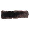Merauno Fascia per naso in lana di agnello, protezione per il naso, in lana di agnello, per cavezza e briglia, in vera lana di pecora, nero, marrone, naturale, 2 misure (28 o 32 cm)