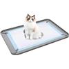 Dajiopao Vassoio Pipì Cane,In Silicone Facile da Pulire Antisversamento Antiscivolo Impermeabile,Porta Traversine Addestramento Cane - per Casa Appartamento Camera da Soggiorno