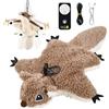 Mapille Uccello Giocattolo per Gatti che Sbatte con Erba Gatta, Telecomando, Interactive Chirping Bird Cat Toy, Gioco Gatto Uccellino Che Vola, Giochi Interattivi Per Gatti (Petauro dello zucchero)