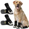 AQH Stivali Termici a Tubo Lungo per Cani Con Cinghie Riflettenti, Suola in Gomma in Microfibra Traspirante per Taglia Piccola, Media e Grande (Larghezza Taglia 4: 4,8-5,2 cm, C)