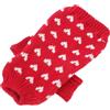 FUTUREORYY Maglione Cane Taglia Piccola Invernale con Motivo a Cuore Maglione Lavorato a Maglia con Colletto Rotondo per Vestiti Caldi E Adorabili per Cuccioli