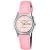 Casio Orologio da polso da donna al quarzo classico cinturino in pelle rosa cassa in ottone display analogico rosa - LTP-V006L-4B