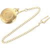 LIFKOME Orologio Da Tasca Orologio Retrò Collana Girocollo Con Fiori Collana Da Uomo e Per Ragazzi e Da Uomo Orologio Da Orologio Quarzo Golden Specchio Di Plastica