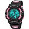 A ALPS Orologio digitale per bambini da 3 a 15 anni, sportivo, multifunzione, cronografo, LED, impermeabile fino a 50 m, calendario, sveglia, orologio analogico per bambini, con cinturino in silicone, idea