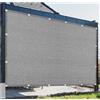 DGSFES 1.5mx4m Rete Ombreggiante Giardino, Grigio Telo Ombreggiante Esterno con Occhielli 90% Protezione UV e Resistente -180g/m²Balcone Reti Privacy per Terrazzo, Animali