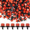 Wzzy Gurden 300 Pezzi Gocciolatori per Irrigazione Micro Irrigazione a Goccia Regolabile in Plastica Irrigazione Regolabile Gocciolatori Sprinkler Sistema di Irrigazione Micro Gocciolatore Otto Fori Rosso