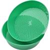 TAIZER 2 Pezzi Setaccio da Giardino Colino da Giardino Strumento Con Setaccio Per Terreno in Plastica per Giardino Sabbia Pavimento Sabbia Terra Colino a rete per Giardinaggio Piante Green