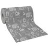 VKZ Tappeto Cucina Passatoia 51 x300cm, Runner Antiscivolo Lavabile con Fondo in PVC Espanso, Tappeto Tagliabile per Cucina, Corridoio e Ingresso,grigio caffe
