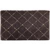 Saniplast Rim tappeto bagno con decoro geometrico a contrastro, misura 60x110 cm - colore cioccolato