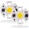 LIGHBIB 2Pcs 3W 5W 7W 10W 12W COB LED Chip Light 220V Chip Lampada Per Faretto Proiettore Nessun Driver Necessario Accessori Per Illuminazione Fai Da Te Bianco Caldo,Bianco Caldo,AC220V 10W