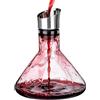 QWORK® Decanter per Vino, Caraffa in Vetro Cristallino 1500ml con Filtro in Acciaio Inox - Ossigenazione Rapida per Cene Eleganti, Feste e Degustazioni - Regalo Accessori Vino Rosso