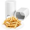 ISDI - Taglierina manuale per patate fritte professionale, verdure con griglie per tagliare, nero, plastica e acciaio inossidabile
