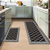 MIQEBX Tappeto Cucina - Antimacchia - Lavabile in Lavatrice - Tappetino cucina antiscivolo per soggiorno camera da letto corridoio Entrata bagno (BB6, 40x120cm+40x60cm)