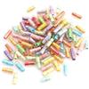 IMIKEYA 50 Pezzi Capsule Messaggio Plastica Mini Bottiglia Wishing Capsule per Compleanno Bambini Carta, Dispositivo per Rimuovere Antitaccheggio Incluso Colore Casuale