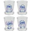 Elbenwald - Set di 4 bicchieri con il Signore degli anelli, Harry Potter, Lilo & Stitch e più di 230 ml, altezza 9 cm, per i fan (Lilo & Stitch)