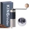 KINGrinder 【Argento】KINGrinder K1 macinacaffè manuale manico dritto inox