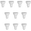 A2ZWORLD 10 Pezzo Lampadina LED GU10 Dimmerabile, 220V 6W Bianco Neutro 4000K 38°, Taglio Di Fase, AC Dimmer, Luce Angolo Stretto Con Lente