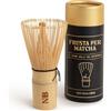 NaturaleBio Frusta per Matcha in Bambù a 100 Fili | Tradizionale frusta in bambù per preparare matcha, matcha latte e rituali del tè.