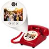 FiayaCom Libro degli ospiti con video audio, video 1080p HD, registra le tue occasioni speciali, ideale per matrimoni, addio al nubilato, compleanni, lauree, baby shower (rosso)