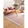 benuta Tappeto in lana pop Karla - Rosa 120 x 170 cm - Cotone - Lana - Rettangolare & Stile: tinta unita, Hygge & Cozy, Minimalista - Facile da pulire per il soggiorno e la camera da letto