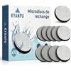KYANPU Set di 10 dischi filtranti compatibili Brita MicroDisc - 1500 litri di filtrazione (1 anno di acqua) - Ricarica bottiglia filtro bottiglia e caraffa - Carbone attivo anti cloro, PFAS & Gusto