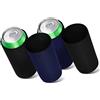 IJHYGD 4 Pezzi Beer Coozies Raffreddatore per Lattine Raffredda Bottiglie Cooler Giacca Di Raffreddamento per per Feste Della birra Riunioni di Famiglia Lattina di Birra Nero e blu