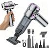 Bwaliffury Aspirabriciole Senza Fili, 25000Pa Aspirapolvere Auto Portatile Con display, Aspiratore e Soffiatore con Motore Brushless, 3 Velocità, Aspirapolvere Potente per Auto Ufficio Peli di Domestici (Grigio)