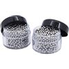 Yuhtech Perline per Pulizia, 2000 Pcs Perle di Pulizia Sfere in Acciaio Inossidabile per la pulizia senza sforzo di bottiglie, caraffe, decanter sfere di pulizia in acciaio inox