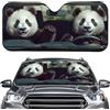 EUxrbanime Parasole per parabrezza auto protezione UV isolamento termico visiera parasole pieghevole con divertente motivo a panda per auto e SUV raffreddamento interno universale