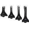 KUVIEZ Barre Portatutto Auto Adattatore Per Montaggio Su Grondaia Per Portapacchi, Supporto Per Faretto Per Tetto Per Auto, Universale Con Grondaia Barre Portatutto Portapacchi(19CM)