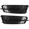 YRGDKLHY 2 pezzi 4G0807647B HONEYCOMB Paraurti anteriore Griglia di copertura fendinebbia Compatibile for Audi A6 Compatibile for S-Line S6 2015-2018(Glossy Black)