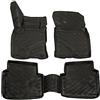 J&J AUTOMOTIVE Tappetini Auto in Gomma su Misura per Ford Kuga Dal 2020, Set da 4 Pezzi, Bordo Alto 4 cm, Antiscivolo, Inodore, Colore Nero