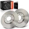 Frankberg Set di dischi freno incl. 2x Dischi Freno Anteriore Ventilato | Compatibile con Giulietta 940 500X 334 Renegade SUV B1 BU BV Furgone Replace# 51962485 Diametro281mm