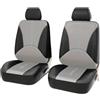 YLINNB Coprisedili Auto Anteriore per Fiat Panda/Grande Panda/Panda Hybrid, Pelle Impermeabile Set Copri-Sedile per Guidatore e Passeggero Accessori,C