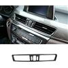 YIWANG Adesivo in fibra di carbonio stile ABS cromato Air Conditioning Vent Cover per X1 F48 2016-2019, per X2 F47 2018 2019 Accessori Auto (fibra di carbonio)