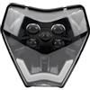 HUISI Faro anteriore for moto adatto for KTM 2025 EXC SX XC 250 300 450 2024 Faro anteriore a LED Accessori for carenatura Dirt Bike Enduro Motocross(Yellow)