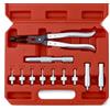 QWORK® 11 pz. Set di Attrezzi per Lo smontaggio della Guarnizione dello Stelo della valvola, pinze per valvole con adattatori e prolunga per la Riparazione dell'auto