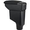 ZENVI Compatible with Toyota Yaris Hybrid Braccioli 2015-2021 | Può essere come supporto gomiti,Braccioli,Console Centrale Organizer Immagazzinaggio Scatola,Doppio Spazio