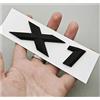 Generico Decalcomania for badge con lettera for auto cromata nera in ABS 3D, compatibile con adesivi for bagagliaio X1 X3 F48 F25 accessori for la decorazione dell'auto(X1 Matte Black)