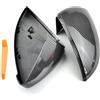 Generico Calotte Copri Specchietti Retrovisori Per VW Per Golf MK7 7.5 GTI 7 7R, Cover Specchietto Effetto Carbonio, Cover Nero Lucido Tappi Specchietto Retrovisore(Carbone nero)