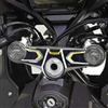 labelbike - Adesivo 3D Moto Piastra Forcella Sterzo Protezione e Decorazione in Resina compatibile con Honda CBR650R 2026 Colore Giallo Carbonio